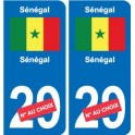 Cameroun Cameroon sticker numéro département au choix autocollant plaque immatriculation auto