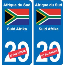 Cameroun Cameroon sticker numéro département au choix autocollant plaque immatriculation auto