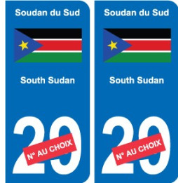Cameroun Cameroon sticker numéro département au choix autocollant plaque immatriculation auto