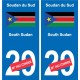 Cameroun Cameroon sticker numéro département au choix autocollant plaque immatriculation auto