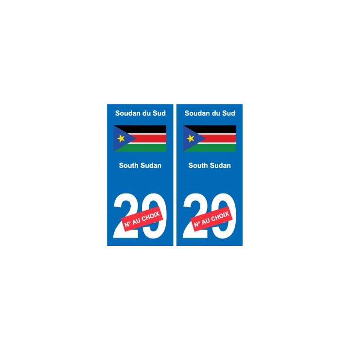 Cameroun Cameroon sticker numéro département au choix autocollant plaque immatriculation auto