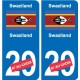 Cameroun Cameroon sticker numéro département au choix autocollant plaque immatriculation auto