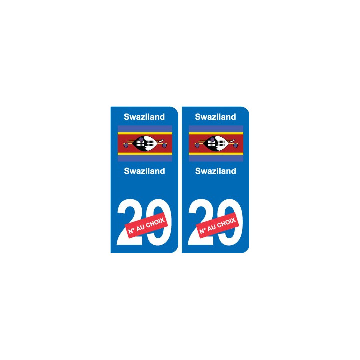 Cameroun Cameroon sticker numéro département au choix autocollant plaque immatriculation auto
