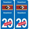 Cameroun Cameroon sticker numéro département au choix autocollant plaque immatriculation auto