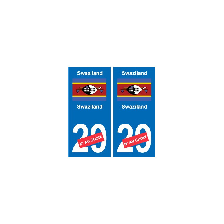 Cameroun Cameroon sticker numéro département au choix autocollant plaque immatriculation auto
