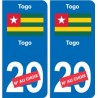 Cameroun Cameroon sticker numéro département au choix autocollant plaque immatriculation auto