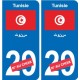 Cameroun Cameroon sticker numéro département au choix autocollant plaque immatriculation auto