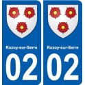 02 Danizy blason ville autocollant plaque sticker