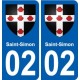 02 Danizy blason ville autocollant plaque sticker