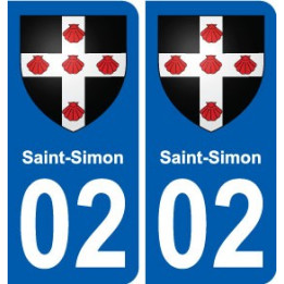 02 Danizy blason ville autocollant plaque sticker