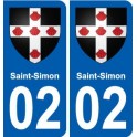 02 Danizy blason ville autocollant plaque sticker