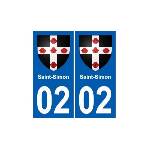 02 Danizy blason ville autocollant plaque sticker
