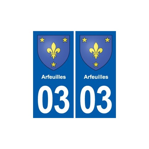 03 Souvigny blason ville autocollant plaque stickers