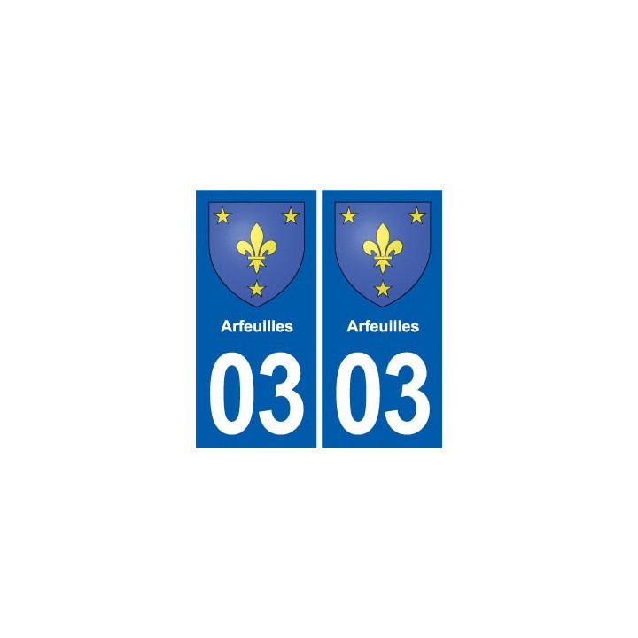 03 Souvigny blason ville autocollant plaque stickers