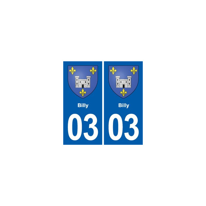 03 Souvigny blason ville autocollant plaque stickers