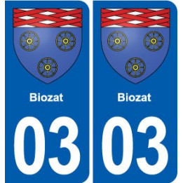 03 Souvigny blason ville autocollant plaque stickers