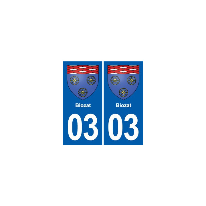 03 Souvigny blason ville autocollant plaque stickers