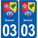 03 Besson blason ville autocollant plaque stickers