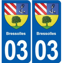 03 Souvigny blason ville autocollant plaque stickers