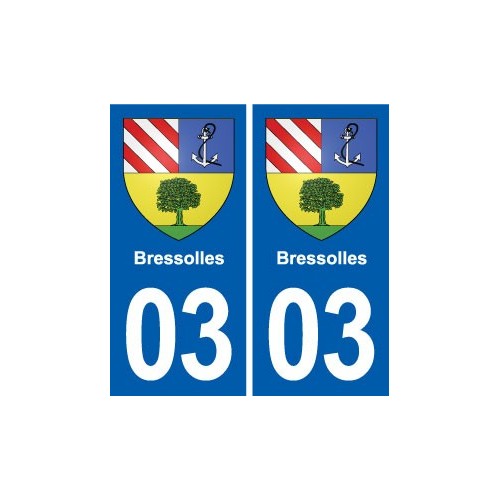 03 Souvigny blason ville autocollant plaque stickers