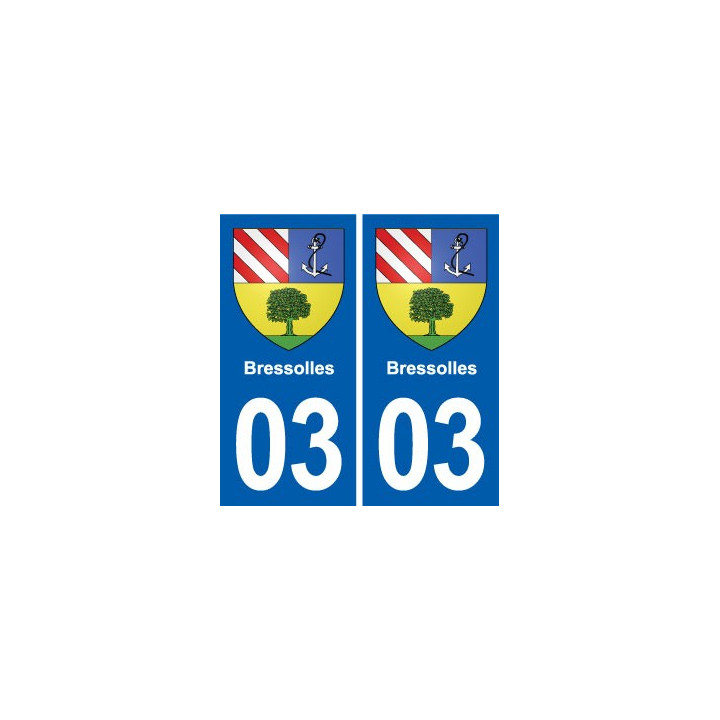 03 Souvigny blason ville autocollant plaque stickers