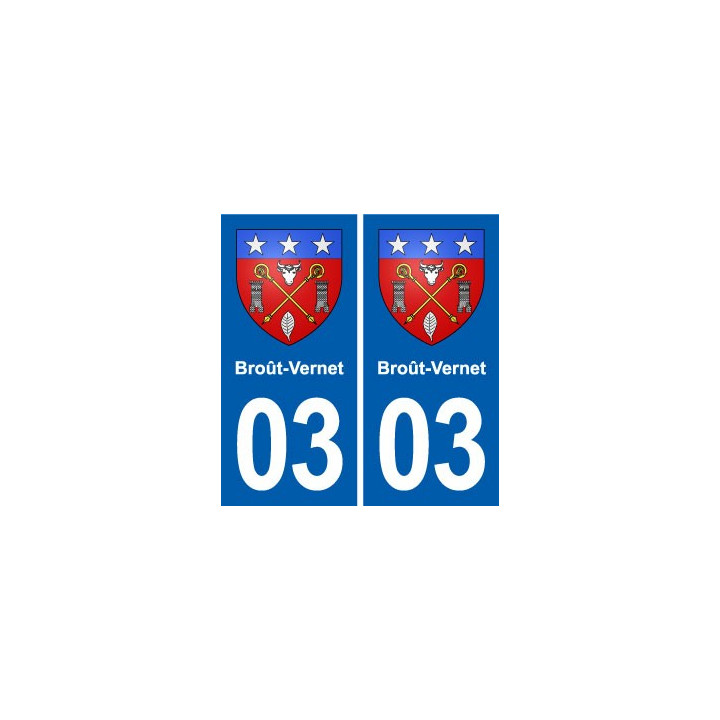 03 Souvigny blason ville autocollant plaque stickers