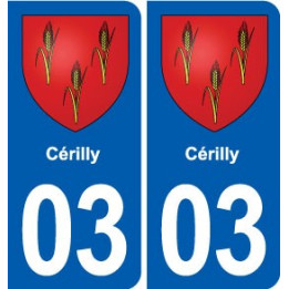03 Prémilhat blason ville autocollant plaque stickers