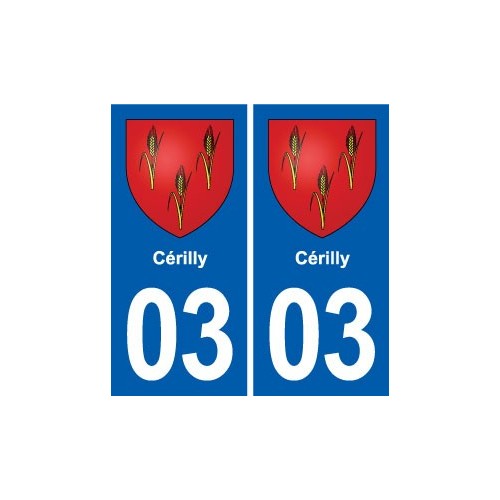 03 Prémilhat blason ville autocollant plaque stickers