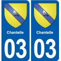 03 Besson blason ville autocollant plaque stickers