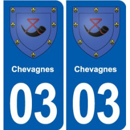03 Abrest blason ville autocollant plaque stickers