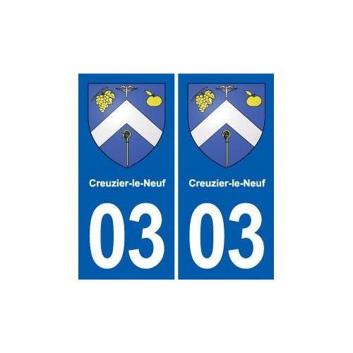 03 Abrest blason ville autocollant plaque stickers