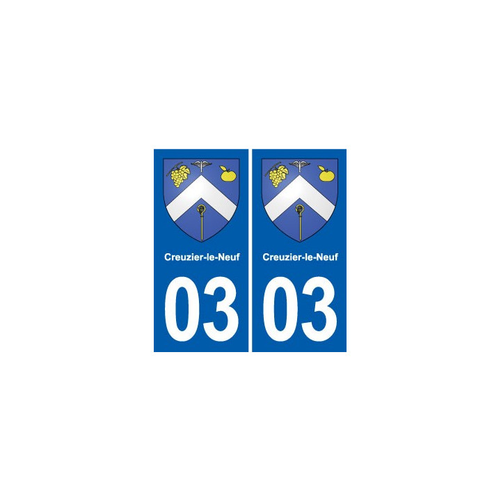 03 Abrest blason ville autocollant plaque stickers