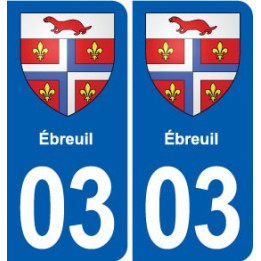 03 Abrest blason ville autocollant plaque stickers