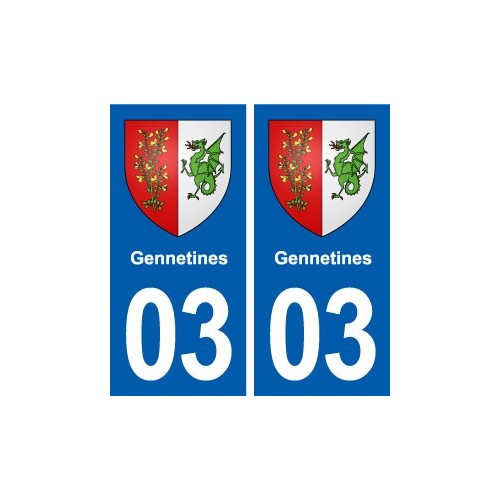 03 Abrest blason ville autocollant plaque stickers