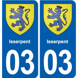 03 Abrest blason ville autocollant plaque stickers