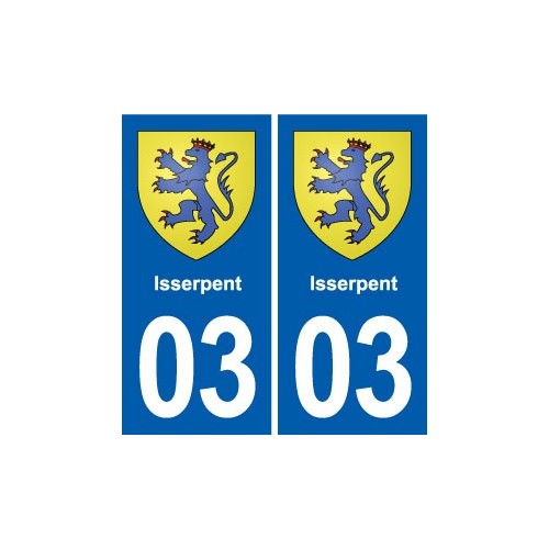 03 Abrest blason ville autocollant plaque stickers