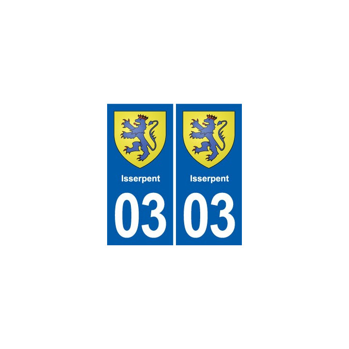 03 Abrest blason ville autocollant plaque stickers