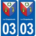 03 Abrest blason ville autocollant plaque stickers