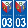 03 Abrest blason ville autocollant plaque stickers