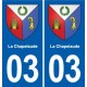 03 Abrest blason ville autocollant plaque stickers