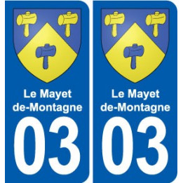 03 Abrest blason ville autocollant plaque stickers