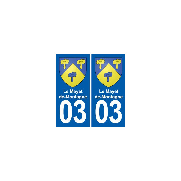 03 Abrest blason ville autocollant plaque stickers