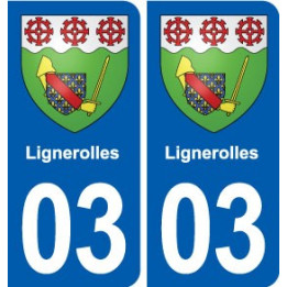 03 Abrest blason ville autocollant plaque stickers