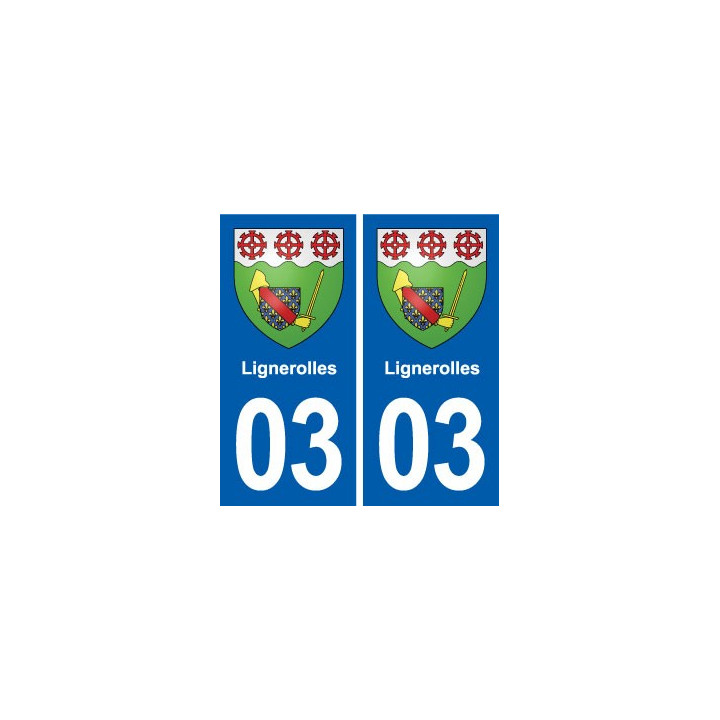 03 Abrest blason ville autocollant plaque stickers