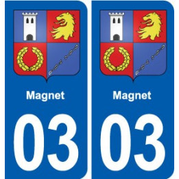 03 Abrest blason ville autocollant plaque stickers