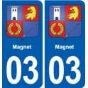 03 Abrest blason ville autocollant plaque stickers