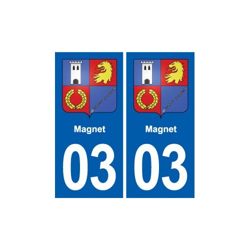 03 Abrest blason ville autocollant plaque stickers