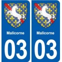 03 Abrest blason ville autocollant plaque stickers