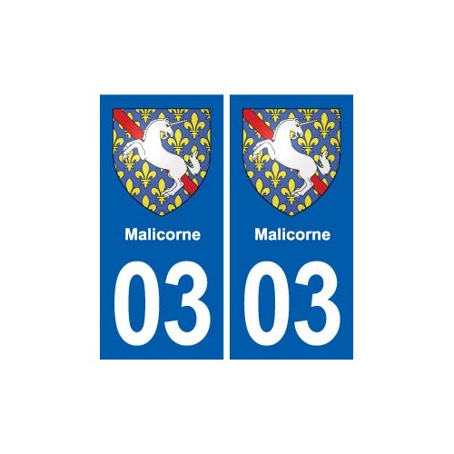 03 Abrest blason ville autocollant plaque stickers