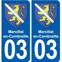 03 Abrest blason ville autocollant plaque stickers